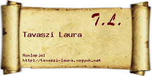 Tavaszi Laura névjegykártya